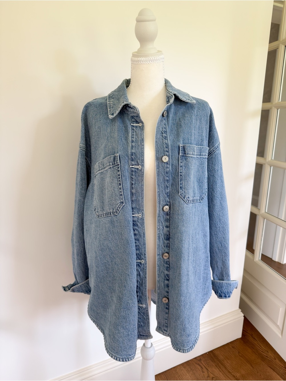 Abercrombie Denim Oversized Shirt Jacket